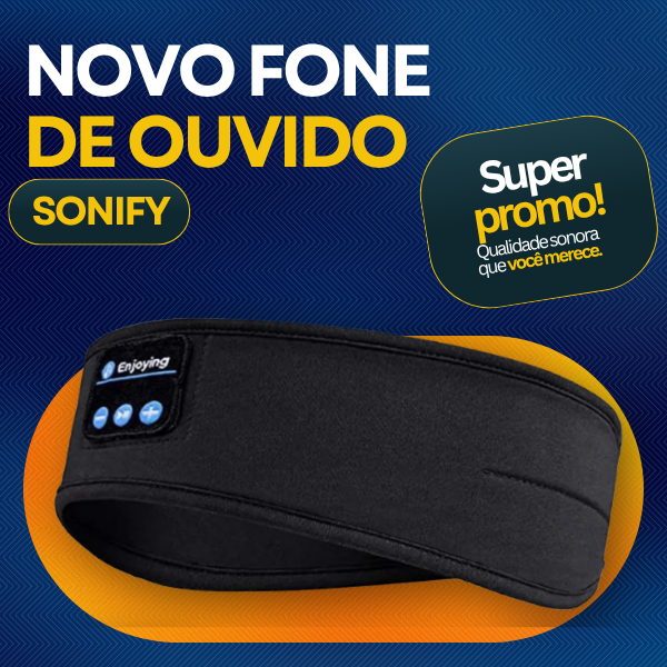 Sonify -  Fone de Ouvido Bluetooth para Dormir